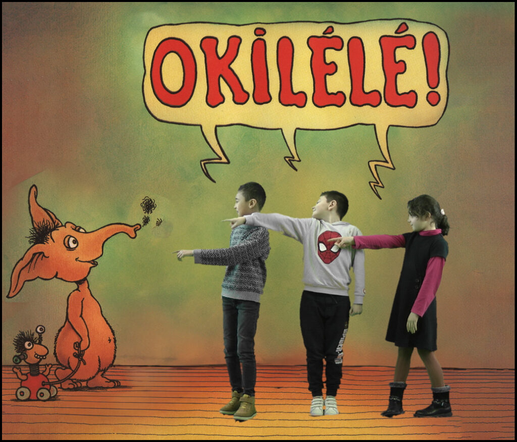 illustration de "Rencontrer les personnages d'Okilélé" l'atelier du Collectif Quatre Ailes autour du spectacle