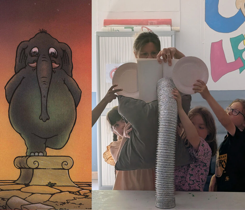 illustration de "Quand les objets deviennent des personnages" l'atelier du Collectif Quatre Ailes autour du spectacle